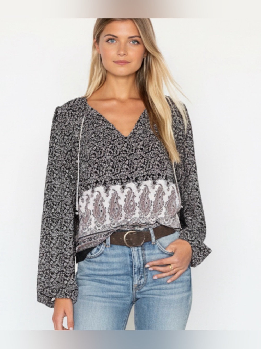 Misa designer Petra Top in Goa Floral size small